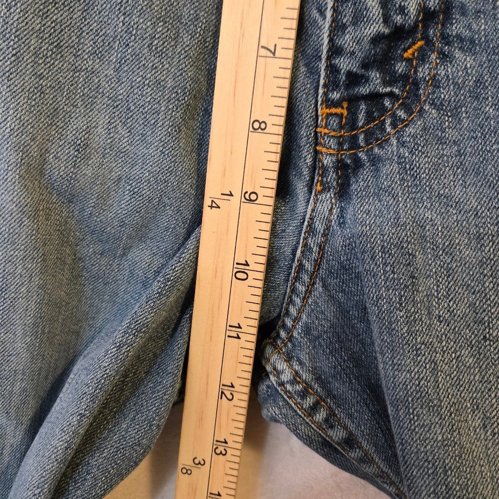 Eddie Bauer Womens Relaxed Fit Cropped Jeans 100% Cotton Blue Denim‎ Vintage 30 - Picture 5 of 8